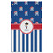 Blue Pirate Golf Towel - Front (Large)