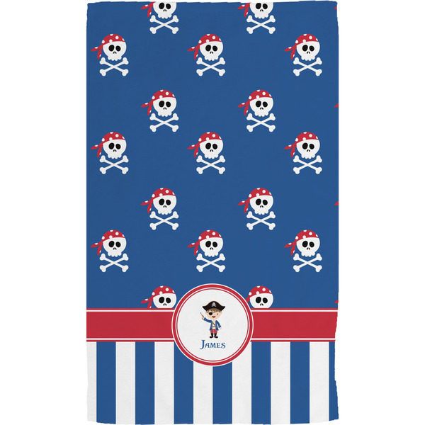 Blue Pirate Hand Towel (Personalized)