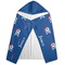Blue Pirate Hooded Towel - Folded
