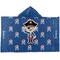Blue Pirate Hooded towel