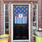 Blue Pirate House Flags - Double Sided - (Over the door) LIFESTYLE