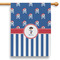 Blue Pirate 28" House Flag (Personalized)