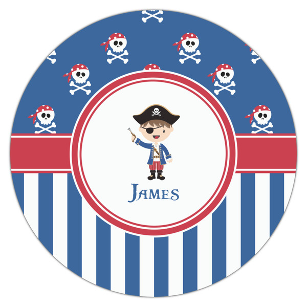 Blue Pirate Icing Circle - Large - Single