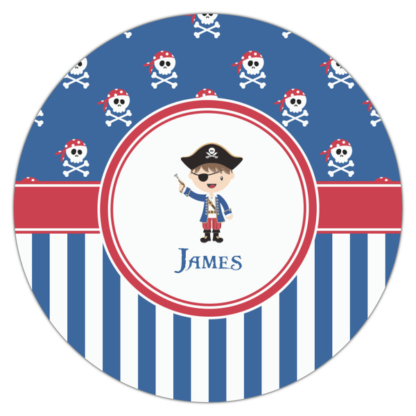 Blue Pirate Icing Circle - Medium - Single