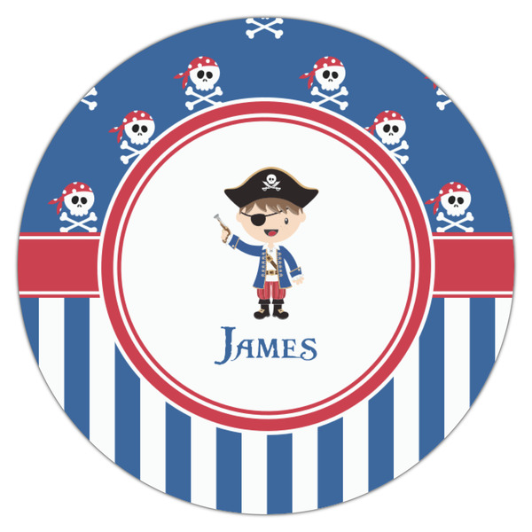 Blue Pirate Icing Circle - Small - Single