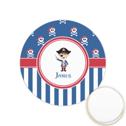 Blue Pirate Printed Cookie Topper - 1.25" (Personalized)