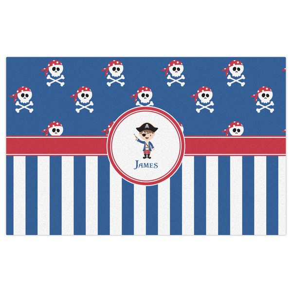 Blue Pirate Indoor / Outdoor Rug - 5'x8' - Front Flat