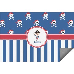 Blue Pirate Indoor / Outdoor Rug - 3'x5' (Personalized)