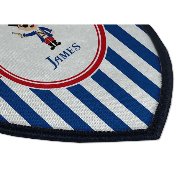 Blue Pirate Iron on Shield 3 Detail