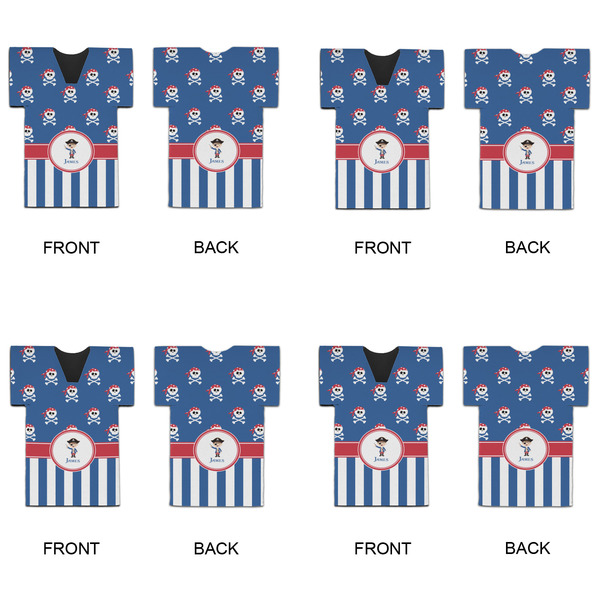 Blue Pirate Jersey Bottle Cooler - Set of 4 - APPROVAL