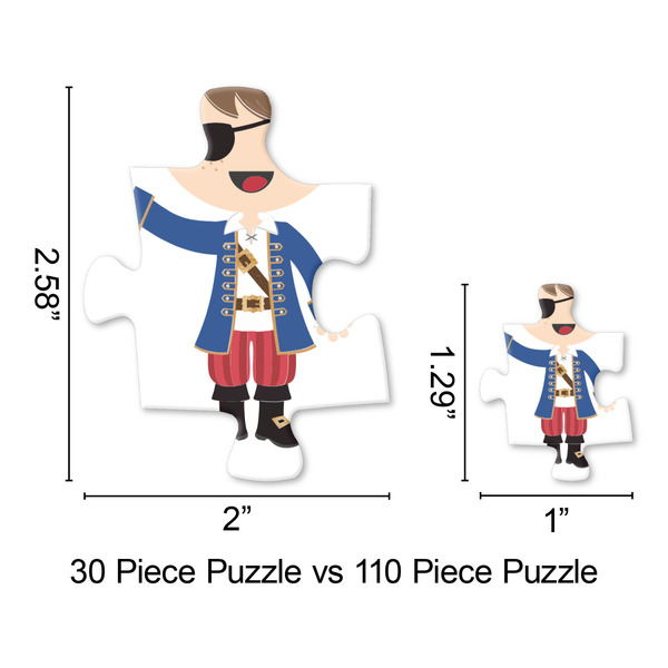 Blue Pirate Jigsaw Puzzle - Piece Comparison