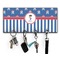 Blue Pirate Key Hanger w/ 4 Hooks w/ Graphics and Text
