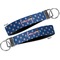 Blue Pirate Key-chain - Metal and Nylon - Front and Back