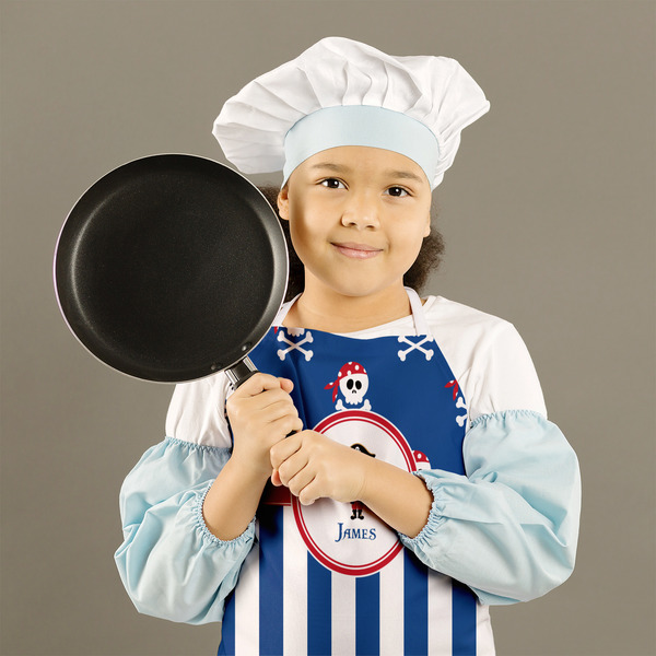 Blue Pirate Kid's Aprons - Medium - Lifestyle