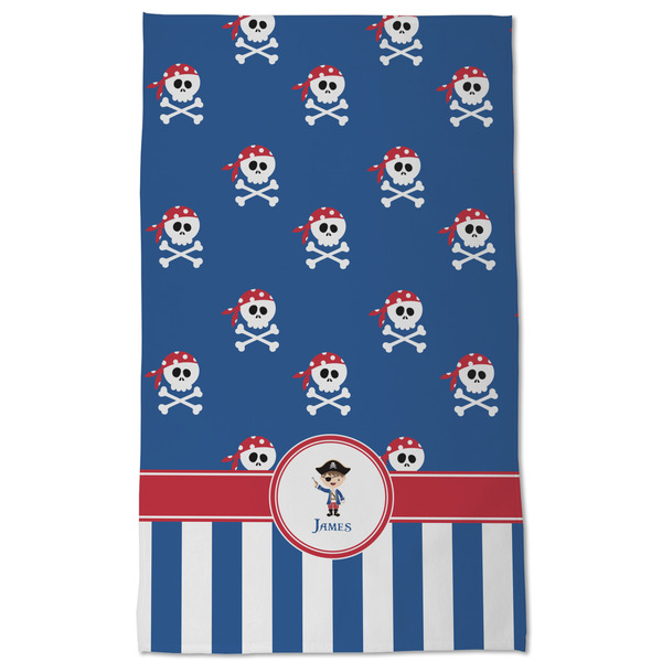 Blue Pirate Kitchen Towel - Poly Cotton - Full Front