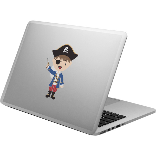 Custom Blue Pirate Laptop Decal