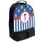 Blue Pirate Large Backpack - Black - Angled View