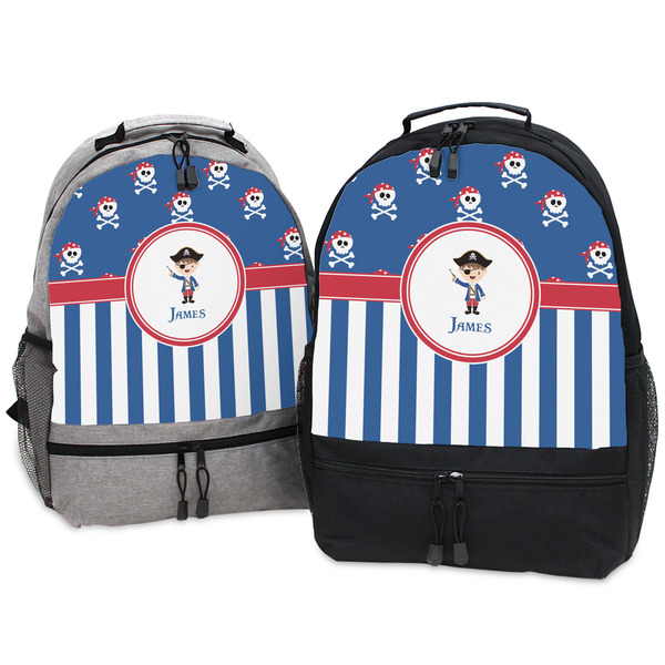 Blue Pirate Large Backpacks - Both