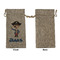 Blue Pirate Large Burlap Gift Bags - Front Approval