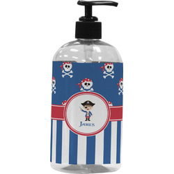 Blue Pirate Plastic Soap / Lotion Dispenser (Personalized)
