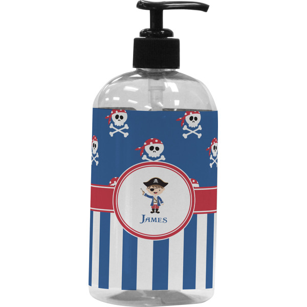 Custom Blue Pirate Plastic Soap / Lotion Dispenser (Personalized)