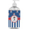 Blue Pirate Plastic Soap / Lotion Dispenser (16 oz - Large - White) (Personalized)