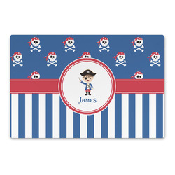 Blue Pirate Large Rectangle Car Magnet (Personalized)