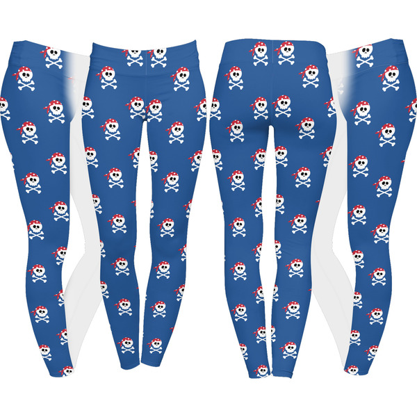 Blue Pirate Leggings Turn Around - Apvl