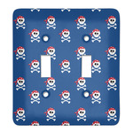 Blue Pirate Light Switch Cover (2 Toggle Plate)