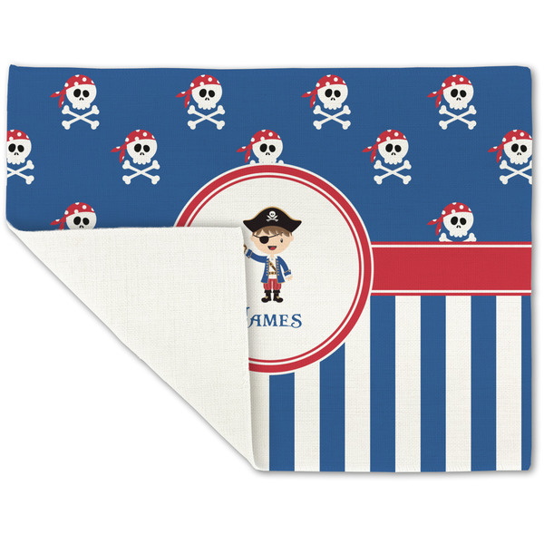 Blue Pirate Linen Placemat - Folded Corner (single side)