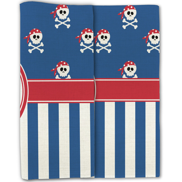 Blue Pirate Linen Placemat - Folded Half (double sided)