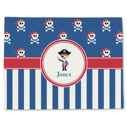 Blue Pirate Single-Sided Linen Placemat - Single w/ Name or Text