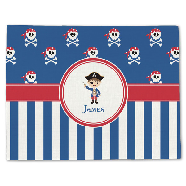 Blue Pirate Linen Placemat - Front