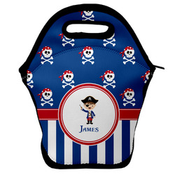 Blue Pirate Lunch Bag w/ Name or Text