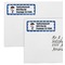 Blue Pirate Mailing Labels - Double Stack Close Up