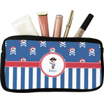 Blue Pirate Makeup / Cosmetic Bag - Small (Personalized)