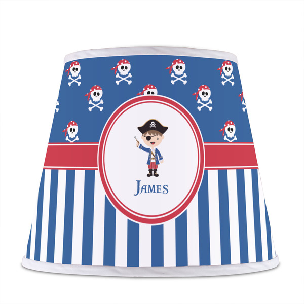 Blue Pirate Poly Film Empire Lampshade - Front View