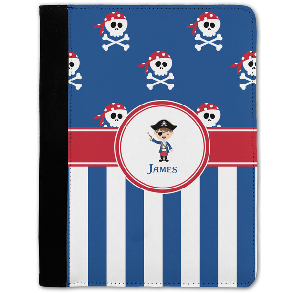 Custom Blue Pirate Notebook Padfolio w/ Name or Text
