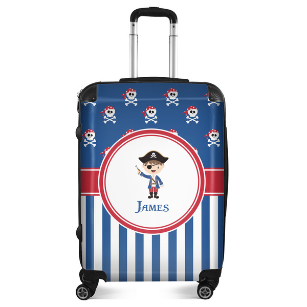 Custom Blue Pirate Suitcase - 24" Medium - Checked (Personalized)