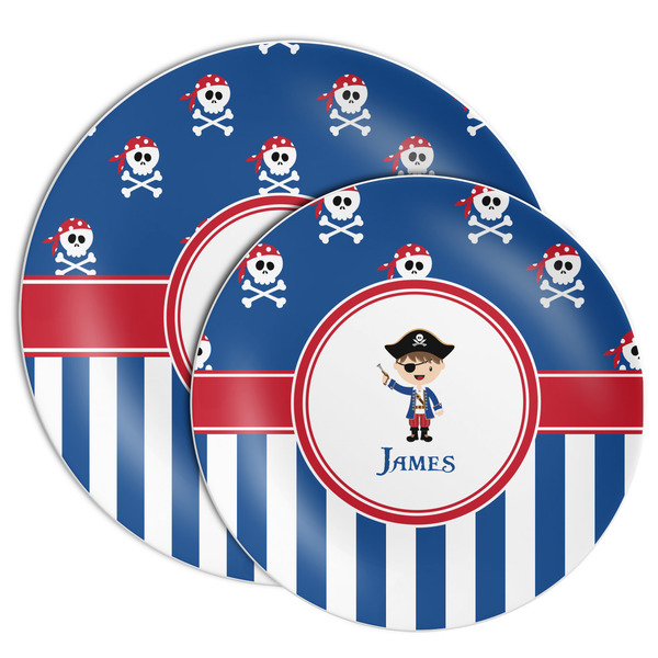 Blue Pirate Melamine Plates - PARENT/MAIN