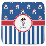 Blue Pirate Memory Foam Bath Mat - 48"x48" (Personalized)