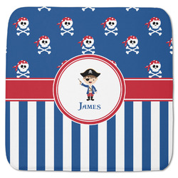 Blue Pirate Memory Foam Bath Mat - 48"x48" (Personalized)