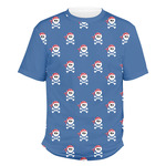 Blue Pirate Men's Crew T-Shirt (Personalized)