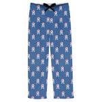 Blue Pirate Mens Pajama Pants - L