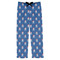 Blue Pirate Mens Pajama Pants - Flat