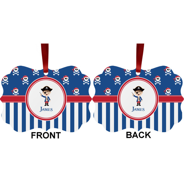 Blue Pirate Metal Benilux Ornament - Front and Back (APPROVAL)