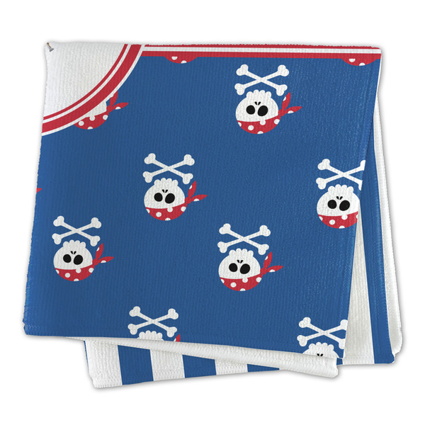 Blue Pirate Microfiber Dish Rag - FOLDED (square)