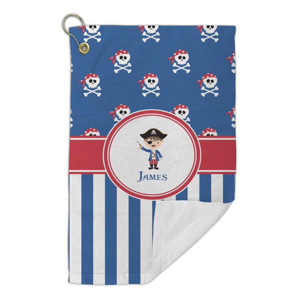 Blue Pirate Microfiber Golf Towels Small - FRONT FOLDED