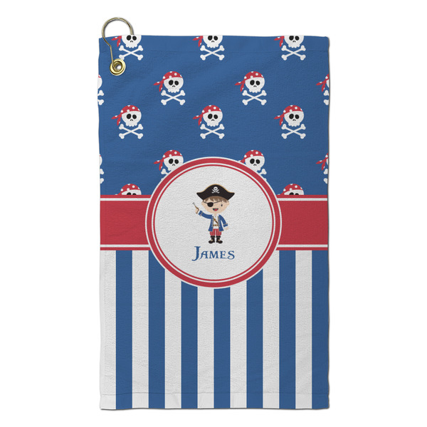 Custom Blue Pirate Microfiber Golf Towel - Small (Personalized)
