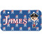 Blue Pirate Mini/Bicycle License Plate (2 Holes) (Personalized)